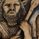 Héros terrassant un lion (Vers 713 avt JC, bas relief du Palais de Sargon, Korsabad)