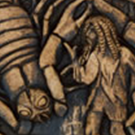 Héros terrassant un lion (Vers 713 avt JC, bas relief du Palais de Sargon, Korsabad)