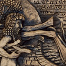 Héros terrassant un lion (Vers 713 avt JC, bas relief du Palais de Sargon, Korsabad)